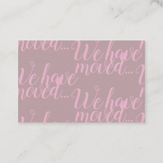 私達は田舎ヒツジカードに動きました 名刺 (裏面)