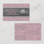 私達は田舎ヒツジカードに動きました 名刺 (正面/裏面)