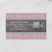 私達は田舎ヒツジカードに動きました 名刺 (正面)