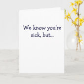 私達は病人を、…あなたは知っています カード (黄色い花)