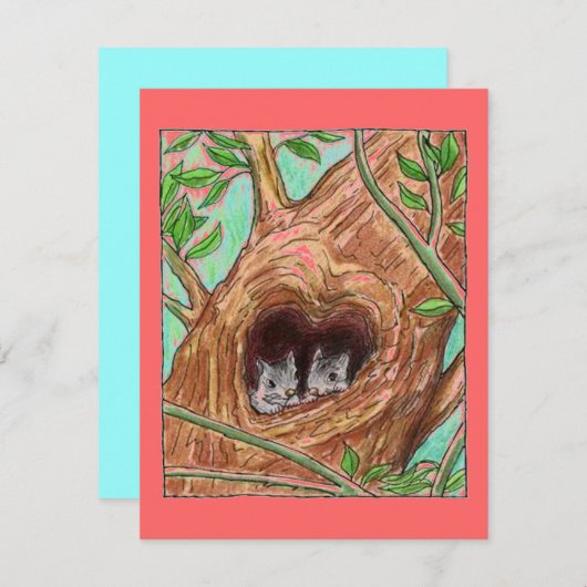 私達は発表の新しい住所招待状を動かしました 招待状 (正面/裏面)