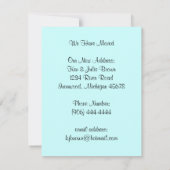 私達は発表の新しい住所招待状を動かしました 案内状 (裏面)