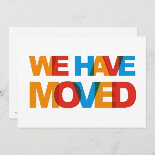 私達は発表カードを動かしました 案内状 (正面/裏面)