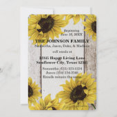 私達は発表レトロのヒマワリを動かしています 案内状 (裏面)