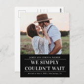 私達は知らせを待ちきれ結婚なかった ポストカード (正面/裏面)