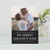 私達は知らせを待ちきれ結婚なかった 招待状 (スタンド正面)