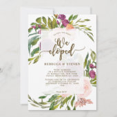 私達は私達が緑の草木招待の駆け落ちした結び目を結びました 招待状 (正面)