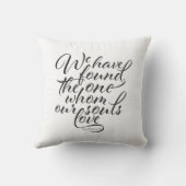 "私達は私達の精神が"枕を愛する誰1つを見つけました クッション (裏面)