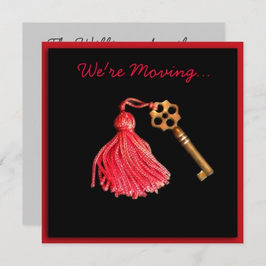 私達は移動新しい住所カードです 案内状 (正面/裏面)