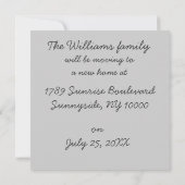 私達は移動新しい住所カードです 案内状 (裏面)