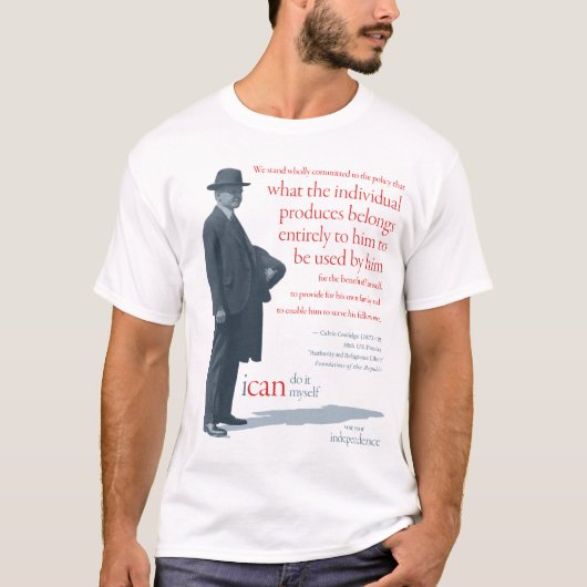 "私達は立ちます完全に託されて…" Tシャツ (正面)