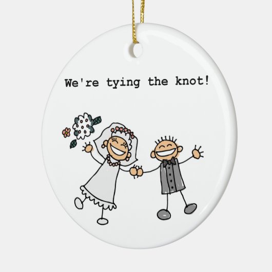 私達は結び目を結んでいます セラミックオーナメント (左)
