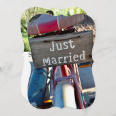 私達は結婚したなラスベガス発表駆け落ちします結婚式のです 案内状 (正面/裏面)