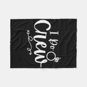 私達は結婚する！花嫁 花婿 バチェラー バチェロレッテ パーティ フリースブランケット (正面(横))