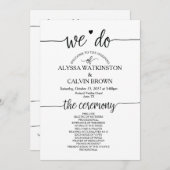 私達は結婚式のプログラム・カード5x7のデザインをします プログラム (正面/裏面)