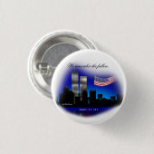 私達は落ちたな9月11日の記念物ボタンを覚えています 缶バッジ (正面&裏面)