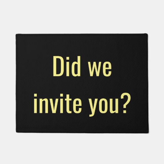 私達は誘いましたか。 ドアマット (正面)