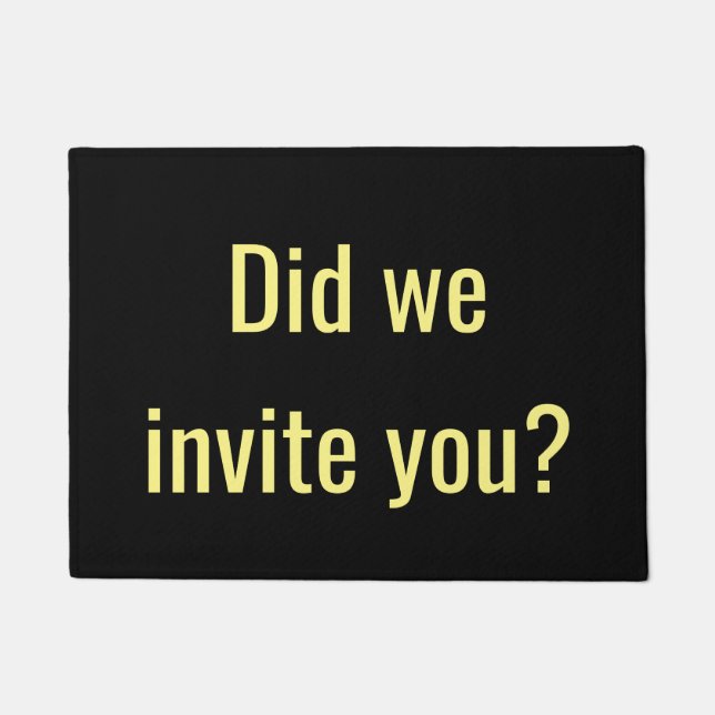 私達は誘いましたか。 ドアマット (正面)