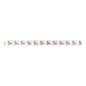 私達は贅沢なfernandesからのバセットハウンドをlove サテンリボン (正面)