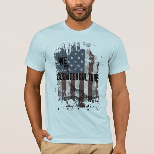 "私達は軽いティーの反体制文化"です Tシャツ (正面)