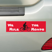私達は道のバイクのライダーのバンパーステッカーを支配します バンパーステッカー (車上)