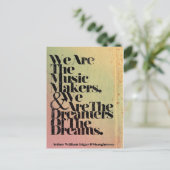 私達は音楽メーカーの郵便はがきです ポストカード (スタンド正面)