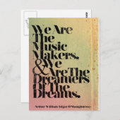 私達は音楽メーカーの郵便はがきです ポストカード (正面/裏面)