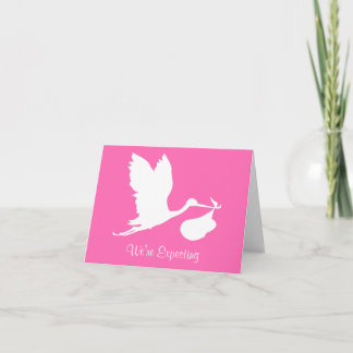 私達は飛んでいるなこうのとりを期待しています 案内状