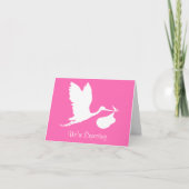 私達は飛んでいるなこうのとりを期待しています 案内状 (正面)