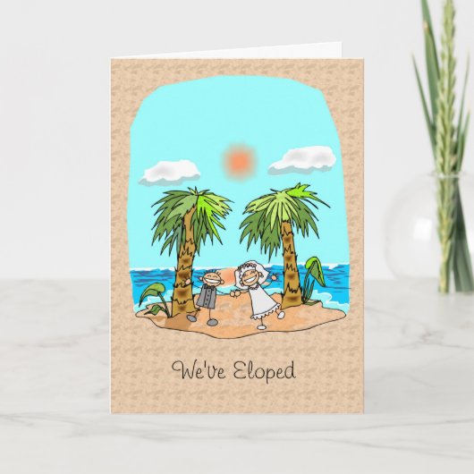 私達は駆け落ちされた発表を有します 案内状 (正面)