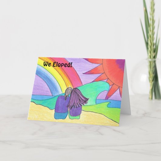 私達は駆け落ちしました! 案内状 (正面)