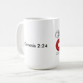 私達は1つのコーヒーカップです コーヒーマグカップ (正面左)