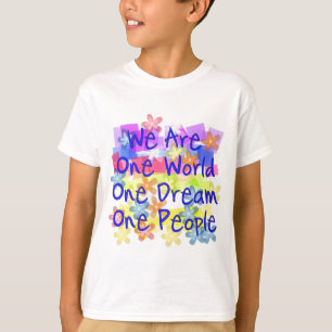 私達は1つの世界です Tシャツ