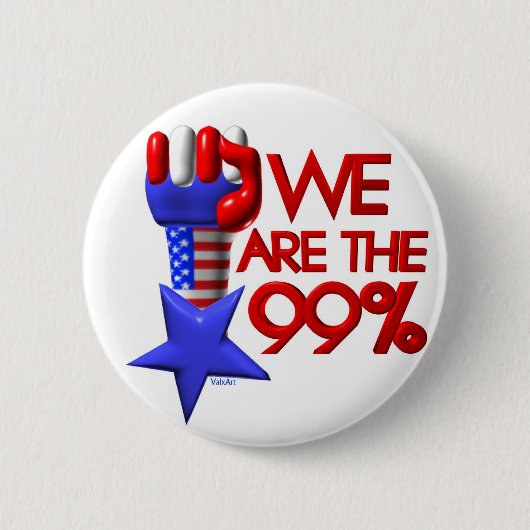 私達は99%の上昇の星です 缶バッジ (正面)