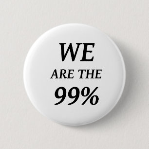 私達は99%才です-サポートはウォールストリートの抗議を占めます 缶バッジ