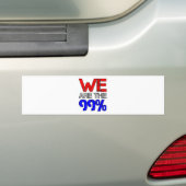 私達は99%才です バンパーステッカー (車上)