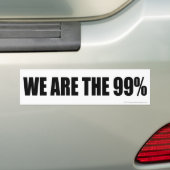 私達は99%才です バンパーステッカー (車上)