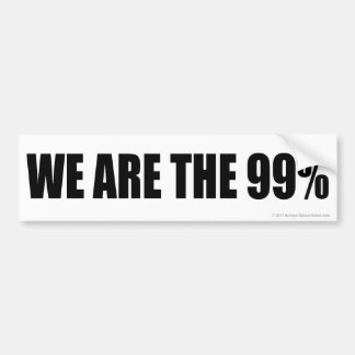 私達は99%才です バンパーステッカー