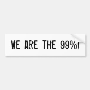 私達は99%才です! バンパーステッカー