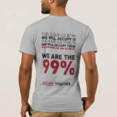 私達は99%才です Tシャツ (裏面)