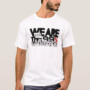私達は99%才- Occupy wall streetです Tシャツ
