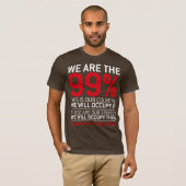 私達は99% - 99% occupy wall streetです tシャツ (正面フル)