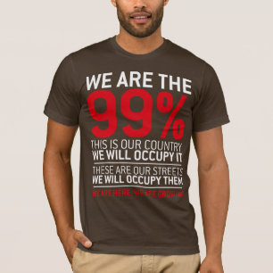 私達は99% - 99% occupy wall streetです tシャツ