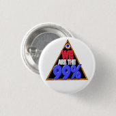 私達は99% Occupy wall streetの抗議です 缶バッジ (正面&裏面)