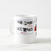 私達は"でイギリス"のマグ支持します コーヒーマグカップ (正面左)