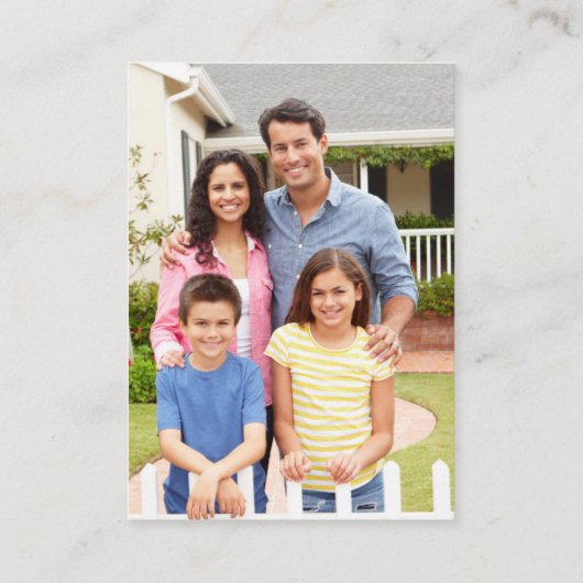 私達は-カスタムな写真および新しい住所動きました エンクロージャーカード (裏面)