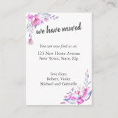私達は-カスタムな写真および新しい住所動きました エンクロージャーカード (正面)