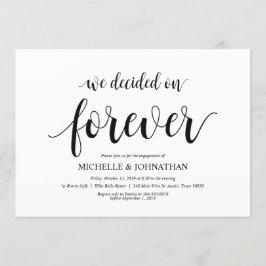 私達は、婚約パーティの招待永久に決定しました 招待状
