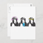 私達は、私達話します、私達見ます事を聞きます ポストカード (正面/裏面)