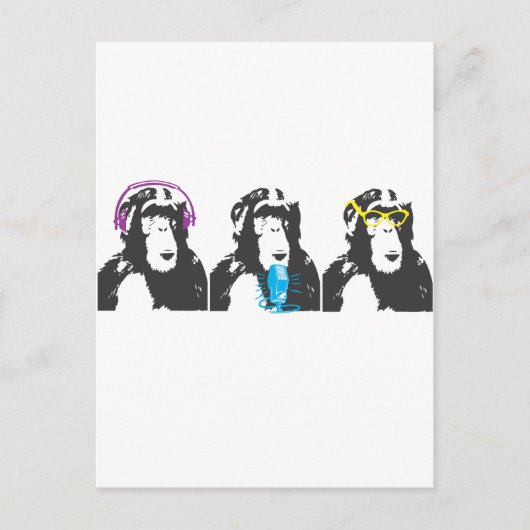 私達は、私達話します、私達見ます事を聞きます ポストカード (正面)